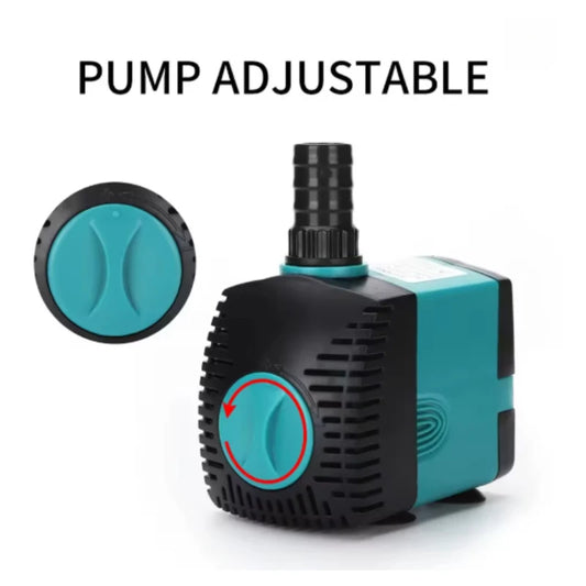 Pompe Submersible de Bassin Économe — Cascade & Filtration (3W à 60W)