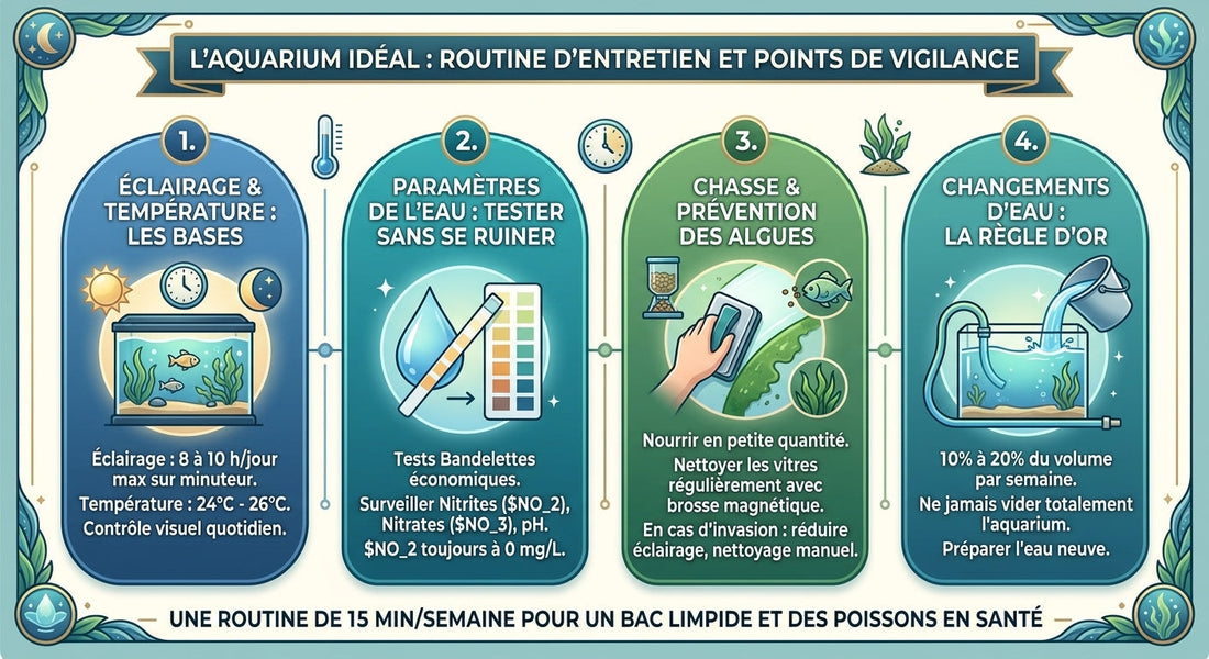 Aquarium d'eau douce : la routine d'entretien ultime et les points de vigilance pour débutants