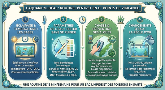 Aquarium d'eau douce : la routine d'entretien ultime et les points de vigilance pour débutants