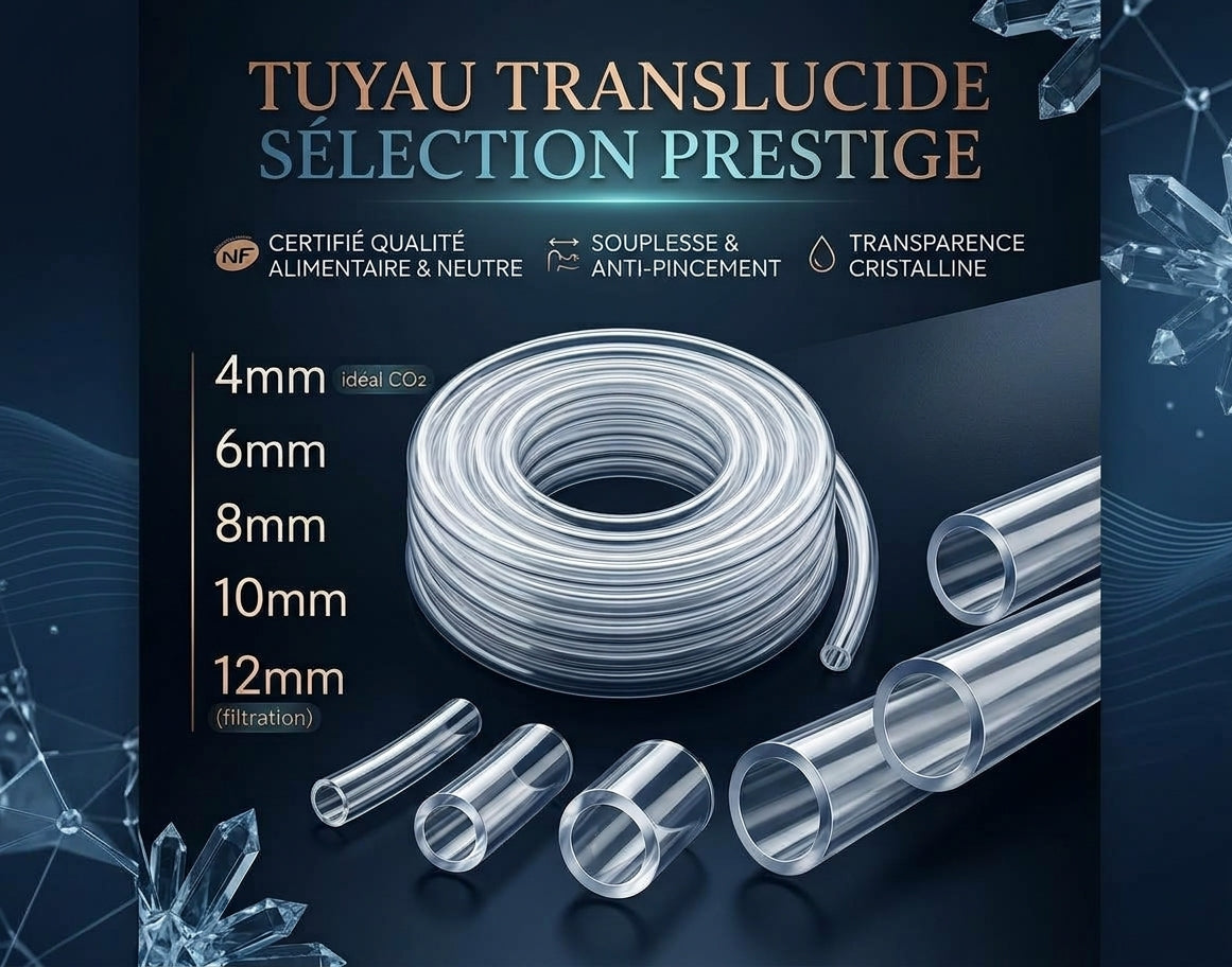 Tuyau Souple Transparent Haute Qualité — Aquascaping & Filtration