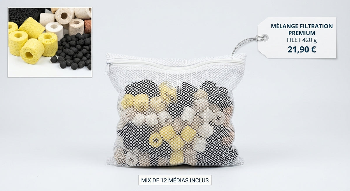 Mélange de Filtration Premium pour Aquarium — Filet 420 g