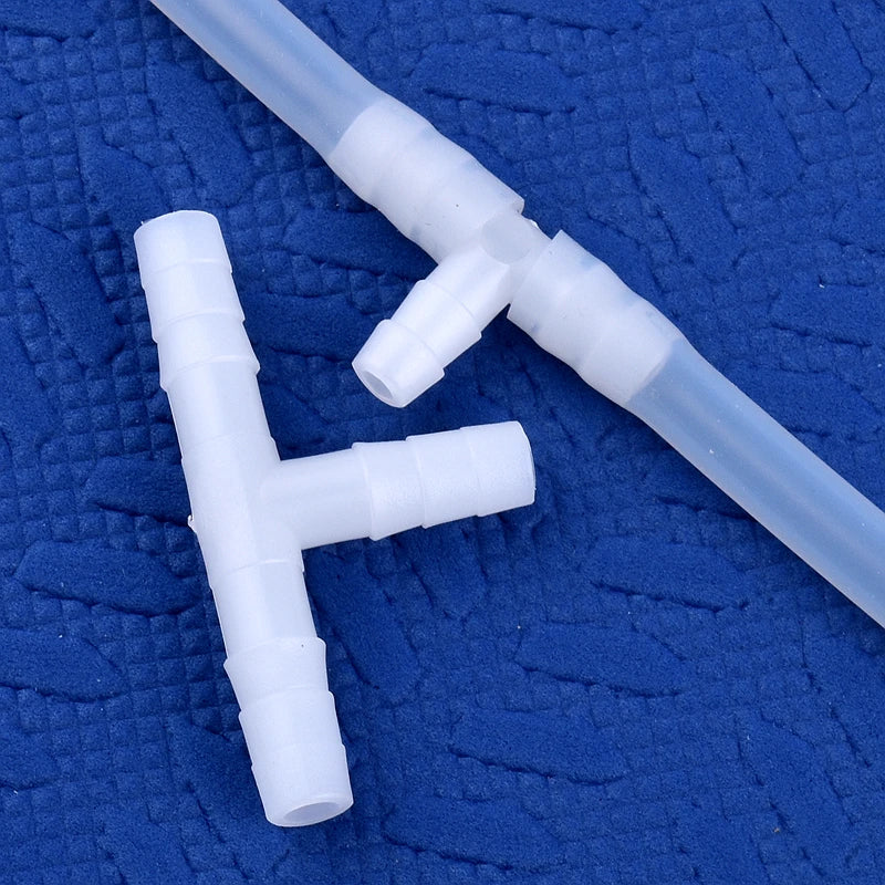 Raccords en T "Pagode" Blancs — Connexions Tuyauterie & CO2