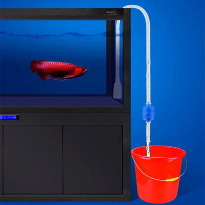 Siphon Aspirateur de Fond pour Aquarium (1,4 m) — Vidange & Nettoyage Semi-Automatique