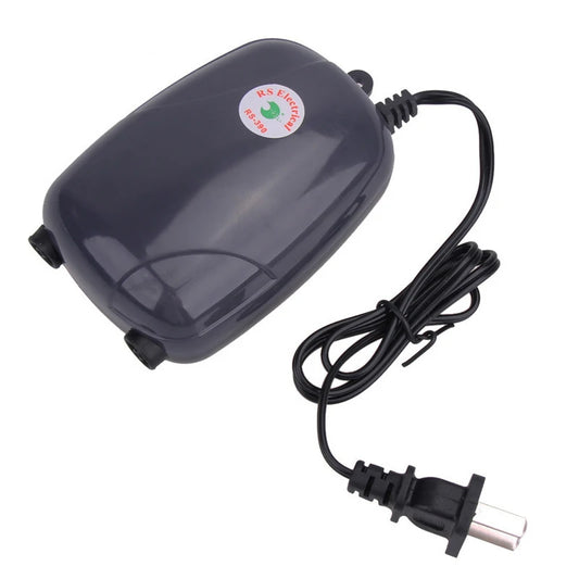 Pompe à Air Silencieuse pour Aquarium – Modèle 5W (Simple/Double Sortie & Kit Complet)