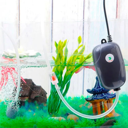 Pompe à Air Silencieuse pour Aquarium – Modèle 5W (Simple/Double Sortie & Kit Complet)