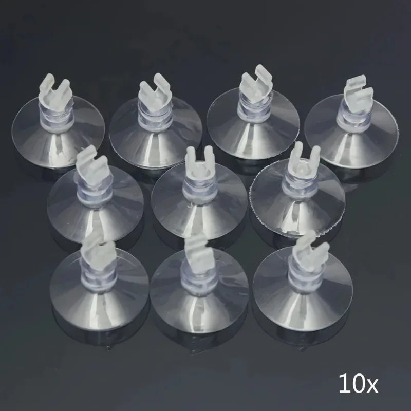Lot de ventouses transparentes en PVC pour tuyaux d'aquarium et pompe à oxygène (disponible en pack de 5 ou 10 pièces)