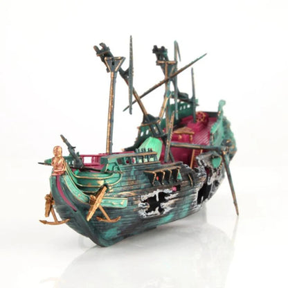 Décor Épave de Bateau pour Aquarium — Épave Fendue Grand Format