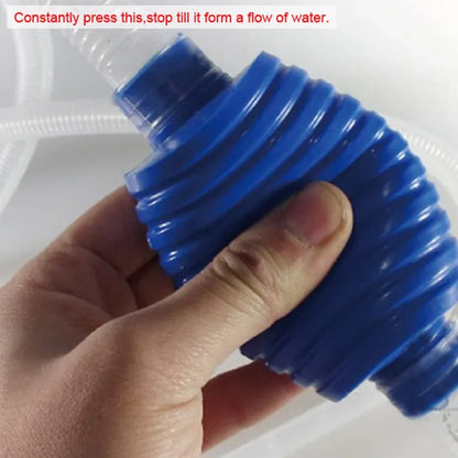 Siphon Aspirateur de Fond pour Aquarium (1,4 m) — Vidange & Nettoyage Semi-Automatique