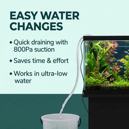 Pompe Submersible 4800 L/h — Ultra-Silencieuse (35 dB) & Aspiration Rasante 4 mm (360°)
