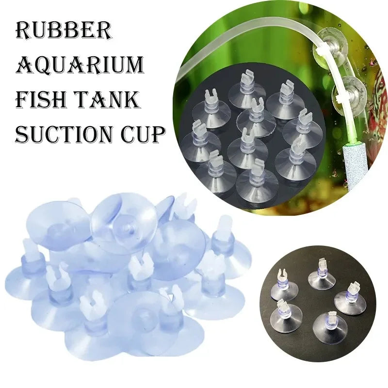 Lot de ventouses transparentes en PVC pour tuyaux d'aquarium et pompe à oxygène (disponible en pack de 5 ou 10 pièces)