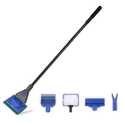 Kit d'Entretien Complet 5-en-1 pour Aquarium d'Eau Douce