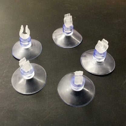 Lot de ventouses transparentes en PVC pour tuyaux d'aquarium et pompe à oxygène (disponible en pack de 5 ou 10 pièces)